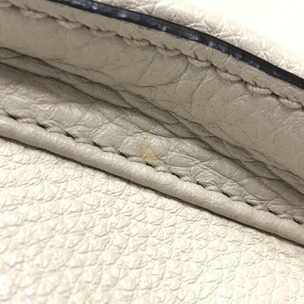 GUCCI Authentic White Leather Bamboo Backpack - Picture 7 of 16